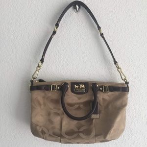 Brown and Gold Coach Madison Purse!